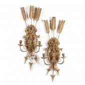 PAIR OF ITALIAN CARVED GILTWOO