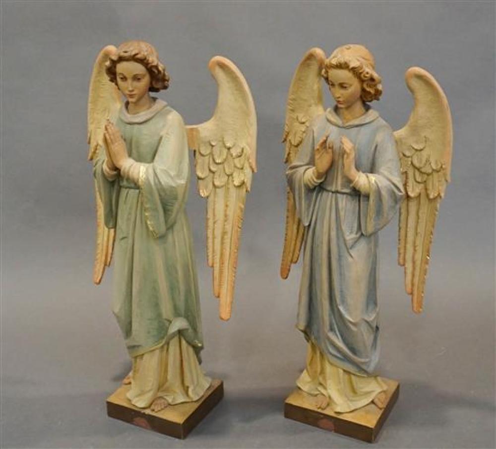 PAIR OF ITALIAN CARVED PAINTED WOOD