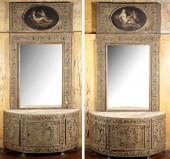 Pair of Italian Commodes with