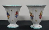 PAIR OF ITALIAN FLORAL DECORAT