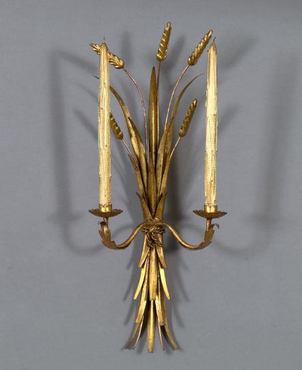 Pair of Italian Gilded Cut and