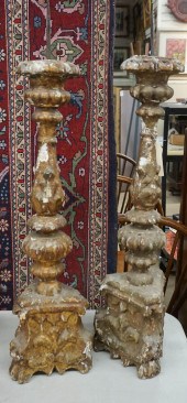 PAIR OF ITALIAN GILT DECORATED