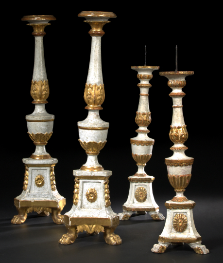 Pair of Italian Gilt-Decorated