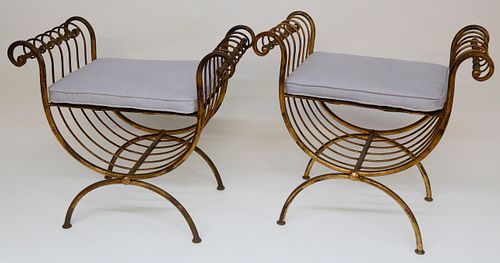 PAIR OF ITALIAN GILT METAL