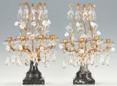 PAIR OF ITALIAN GILT METAL & R