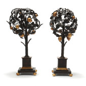 PAIR OF ITALIAN GILT MIXED MET
