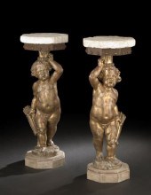 Pair of Italian Giltwood and L