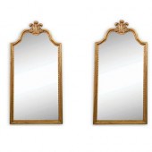PAIR OF ITALIAN GILTWOOD MIRRO
