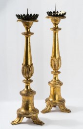 PAIR OF ITALIAN GILTWOOD PRICK