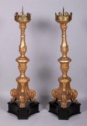 PAIR OF ITALIAN GILTWOOD PRICK