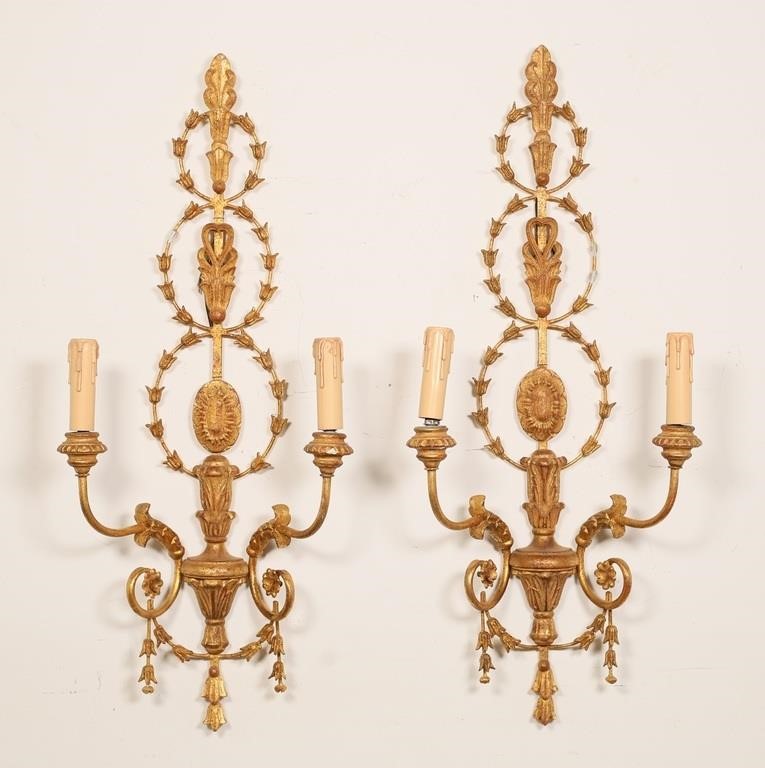 PAIR OF ITALIAN GILTWOOD
