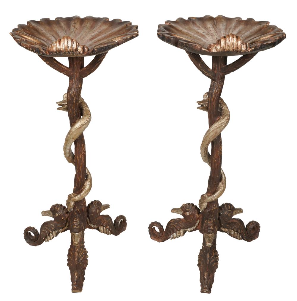 PAIR OF ITALIAN GROTTO--STYLE