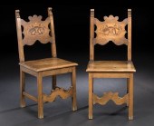 Pair of Italian Inlaid Walnut