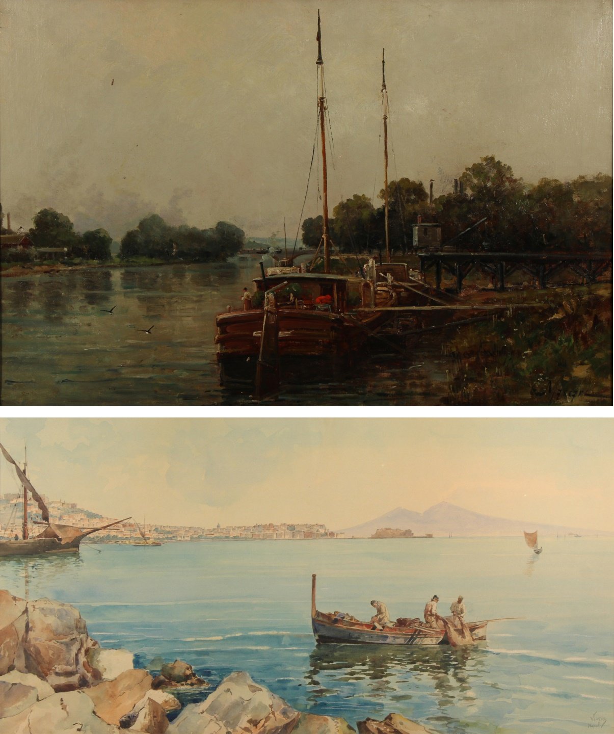 PAIR OF ITALIAN LANDSCAPES To