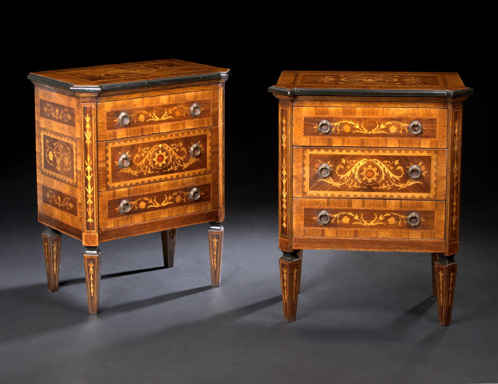 Pair of Italian Mahogany and