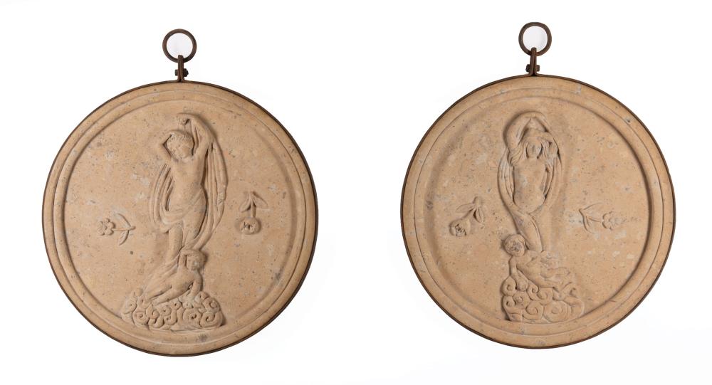 PAIR OF ITALIAN MARBLE