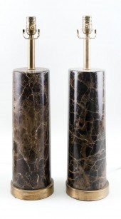 PAIR OF ITALIAN MARBLE TABLE L