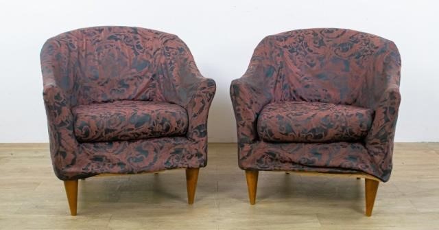 PAIR OF ITALIAN MARIANI SLIPCOVER