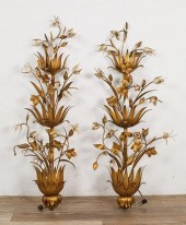 PAIR OF ITALIAN METAL WALL SCO