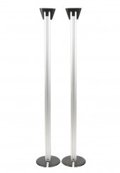 PAIR OF ITALIAN MODERN METAL T