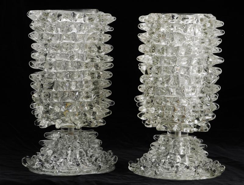 PAIR OF ITALIAN MURANO GLASS