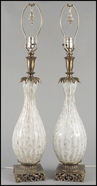 PAIR OF ITALIAN MURANO GLASS