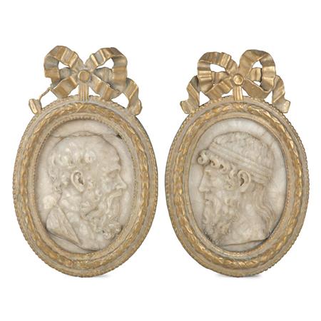 Pair of Italian Neoclassical Marble