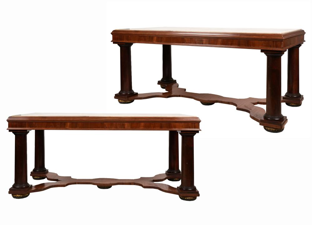PAIR OF ITALIAN NEOCLASSICAL WALNUT