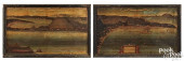 PAIR OF ITALIAN OIL ON CANVAS