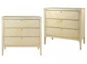 PAIR OF ITALIAN PARCHMENT-VENE