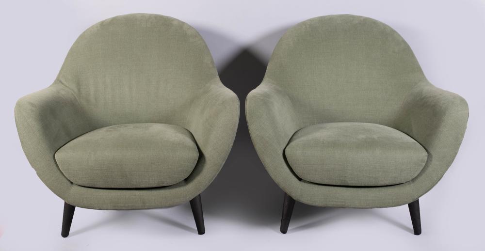 PAIR OF ITALIAN POLIFORM 'MAD