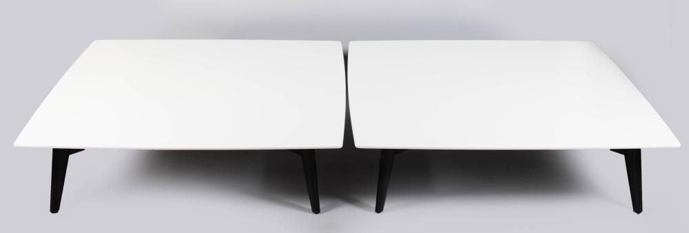 PAIR OF ITALIAN POLIFORM WHITE