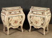 PAIR OF ITALIAN POLYCHROME BOM