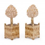PAIR OF ITALIAN PORCELAIN ARTI