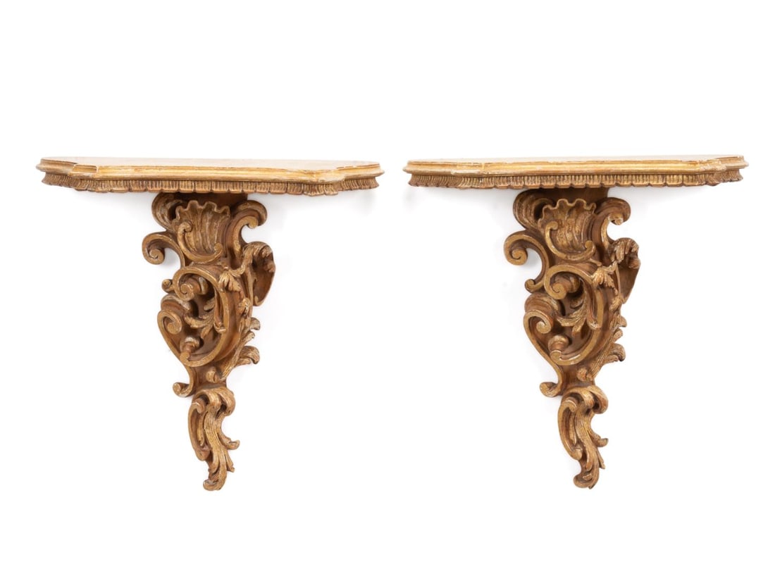 PAIR OF ITALIAN ROCOCO STYLE