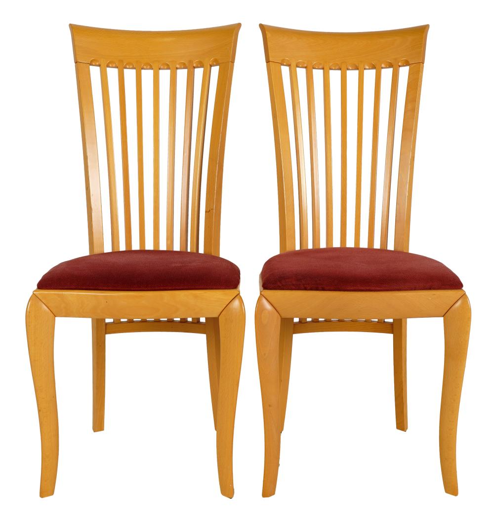 PAIR OF ITALIAN SIDE CHAIRSlabel to