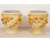Pair of Italian terra cotta pl