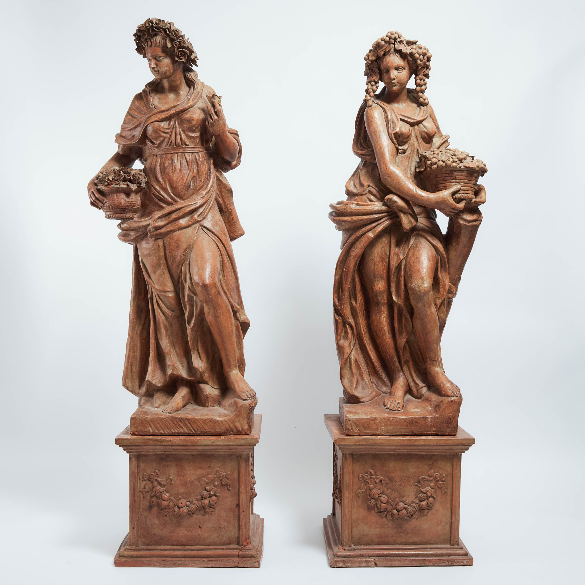 Pair of Italian Terracotta Garden