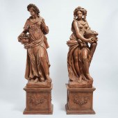 Pair of Italian Terracotta Gar