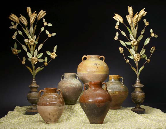 Pair of Italian Turned and Carved