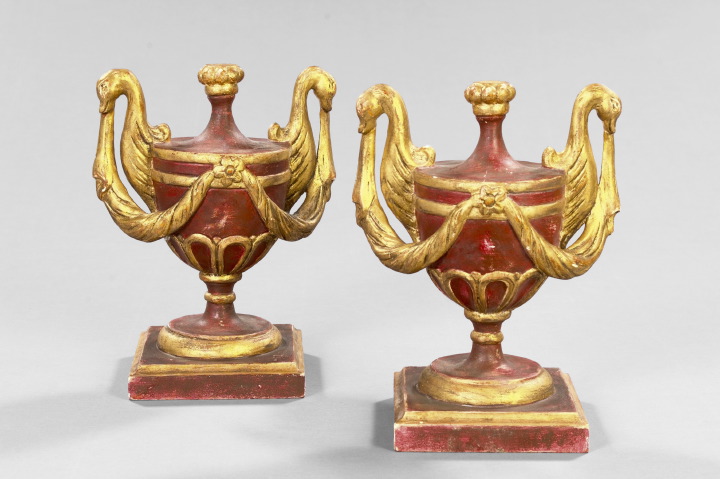 Pair of Italian Turned, Carved,