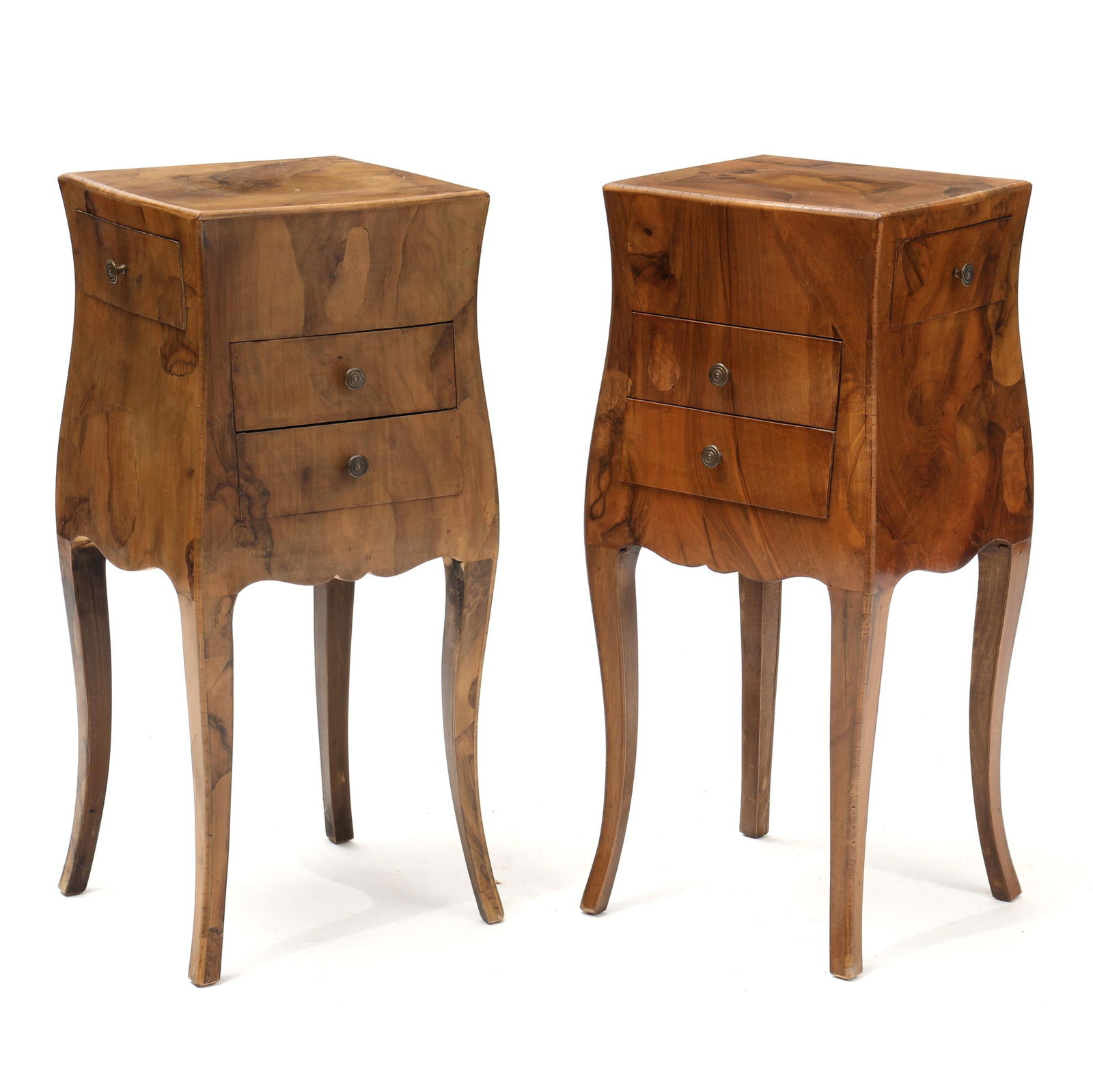PAIR OF ITALIANATE BURLWOOD