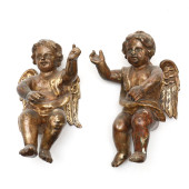 PAIR OF ITALIANATE GILTWOOD WA