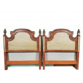 PAIR OF ITALIANATE TWIN HEADBO