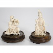 Pair of Ivory Japanese Figural