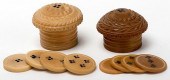 PAIR OF IVORY WHIST COUNTER BO