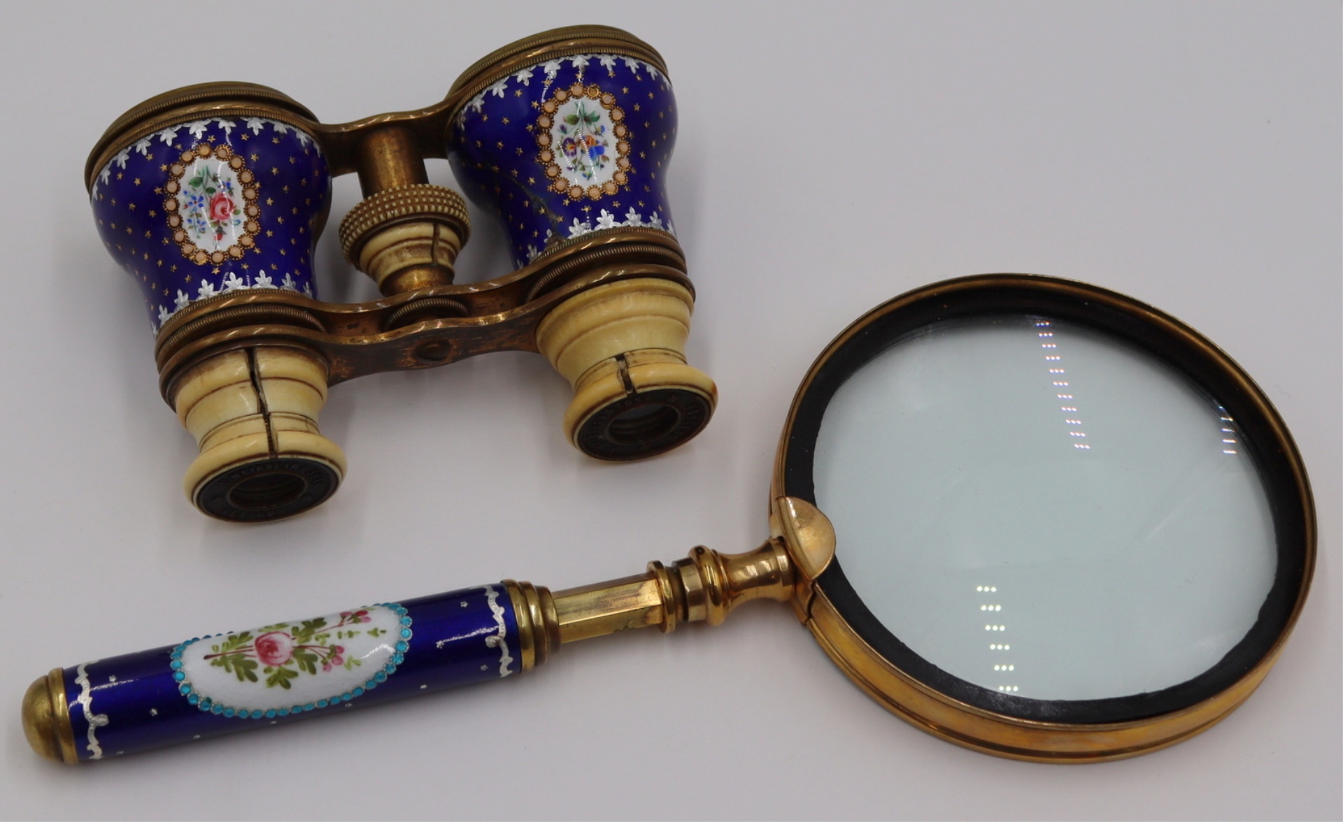 PAIR OF J. MUIRHEAD & SONS ENAMEL