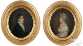 PAIR OF JACOB EICHHOLTZ PORTRA