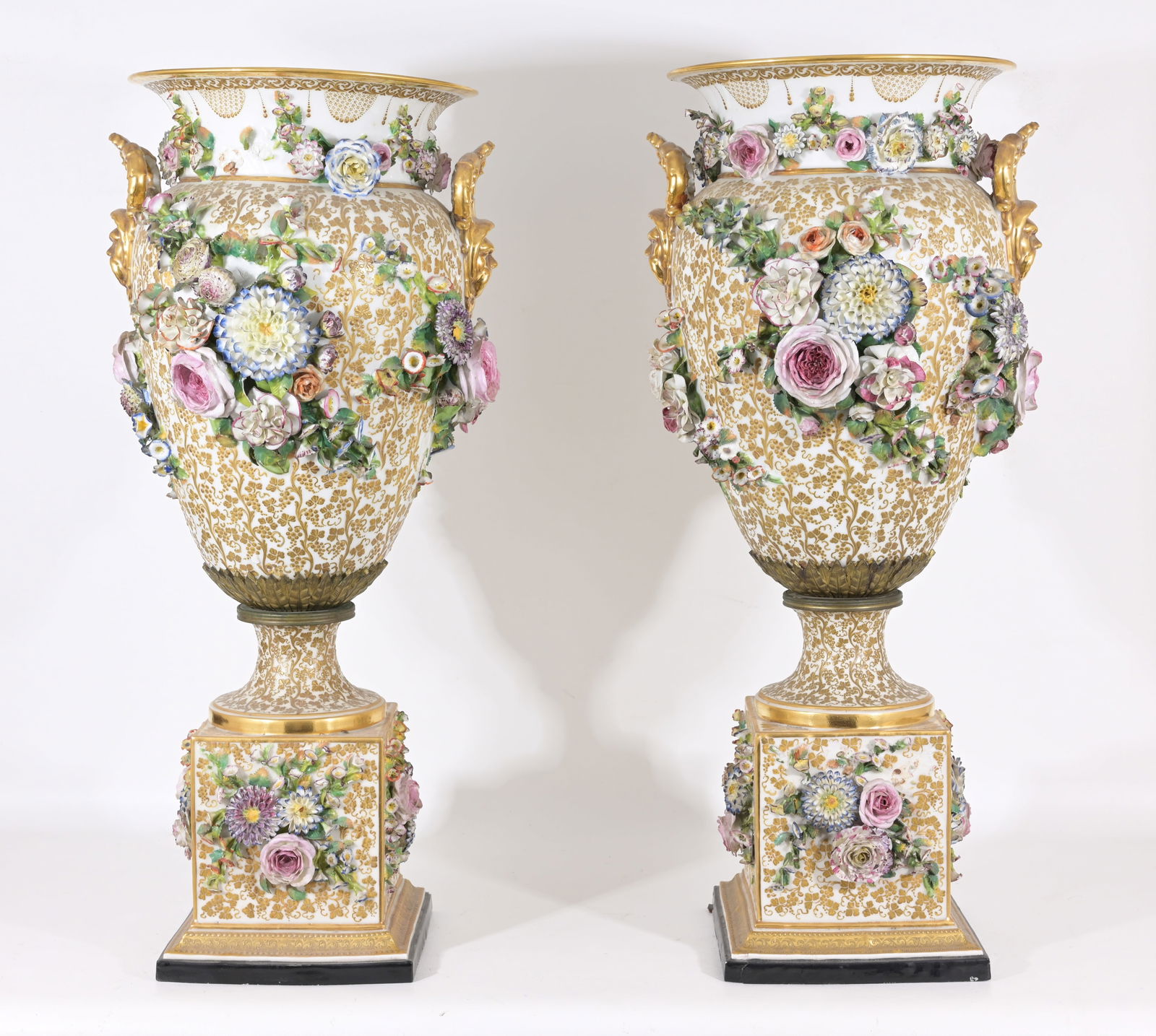 PAIR OF JACOB PETIT (1796 - 1865)