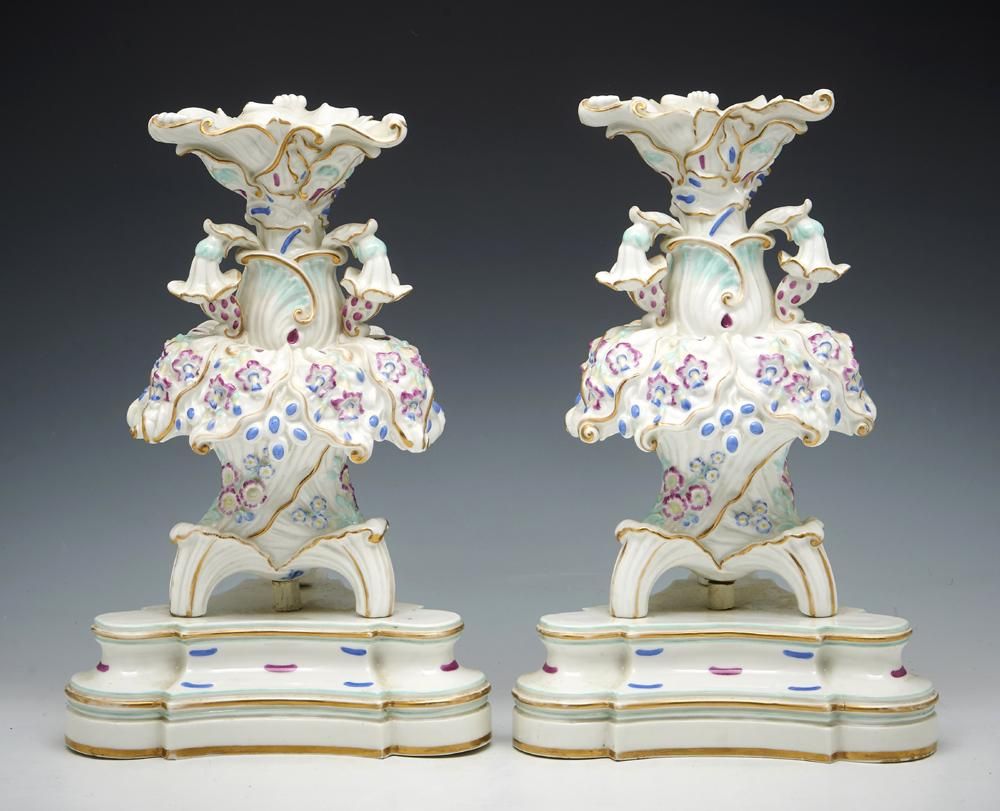 PAIR OF JACOB PETIT ELABORATE